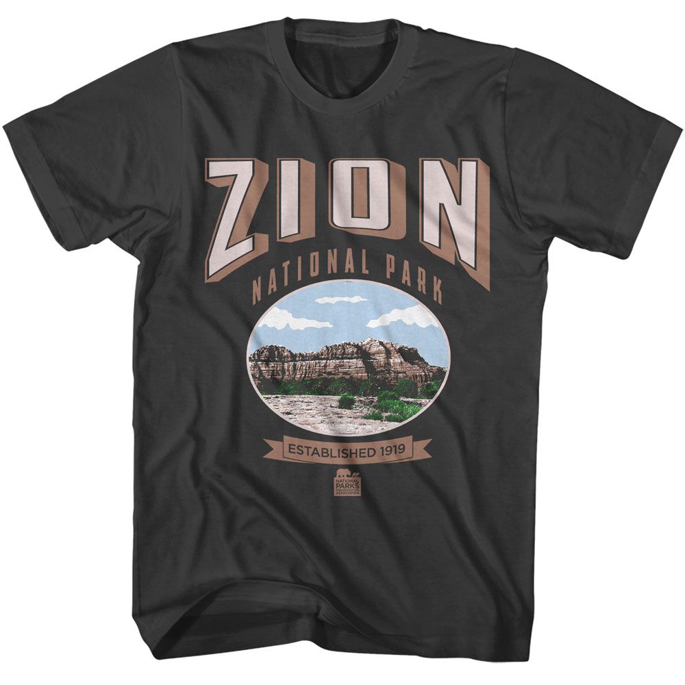 National Parks - Zion - American Classics - Solid Gray Adult Short Sleeve T-Shirt