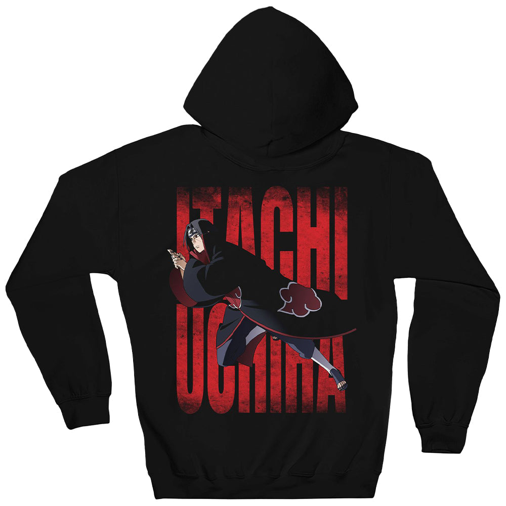 Naruto Shippuden Itachi Uchiha Mangekyo Sharingan Licensed Adult Hoodie
