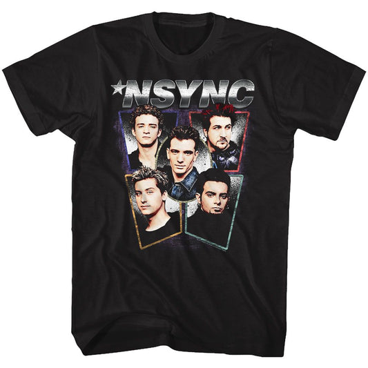 Nsync - Heads - Short Sleeve - Adult - T-Shirt - clothing by TeeHivey.com