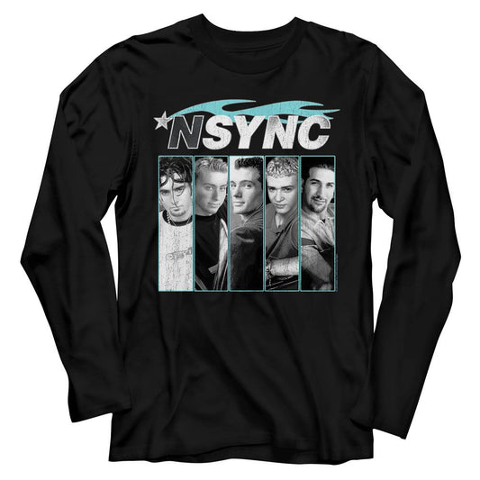 Nsync - Blue Flame - Long Sleeve - Adult - T-Shirt - clothing by TeeHivey.com