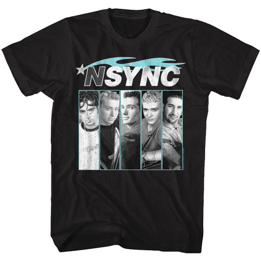 Nsync - Blue Flame - Short Sleeve - Adult - T-Shirt - clothing by TeeHivey.com