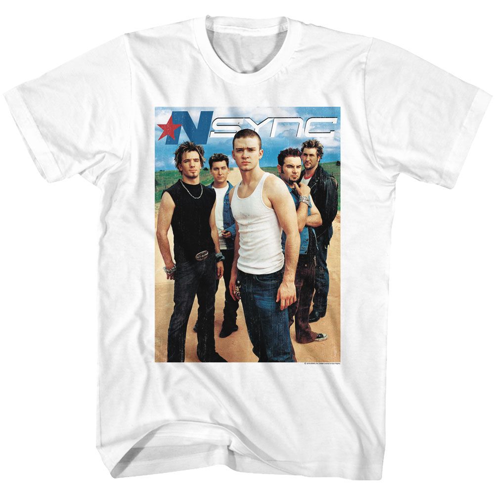 Nsync - Group Photo - Short Sleeve - Adult - T-Shirt - clothing by TeeHivey.com