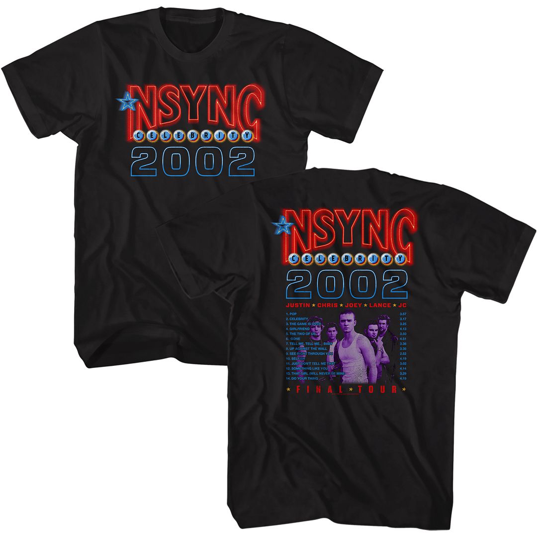 Nsync - Celebrity 2002 - Short Sleeve - Adult - T-Shirt - clothing by TeeHivey.com