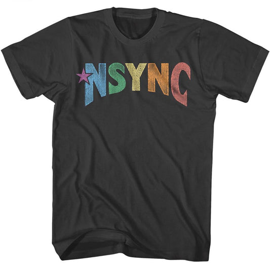 Nsync - Multi Color Logo 2 - Short Sleeve - Adult - T-Shirt - clothing by TeeHivey.com