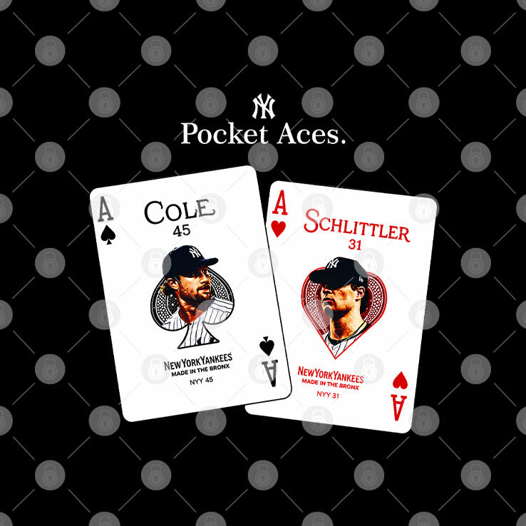 New York Yankees Pocket Aces Gerrit Cole and Cam Schlittler Shirt