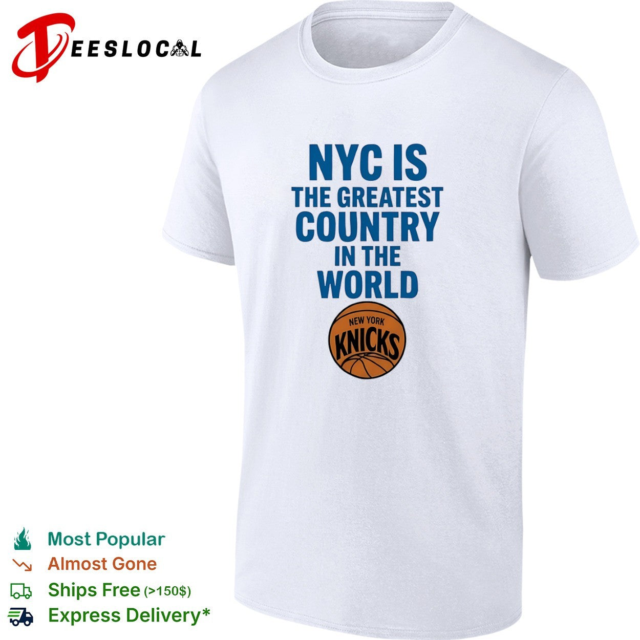 NYC is the greatest country in the world New York Knicks shirt
