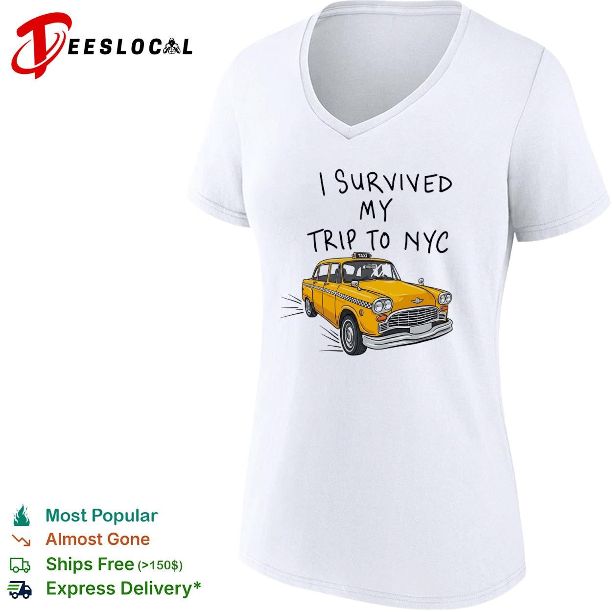 NYC vacation I survived my trip to yellow taxi shirt