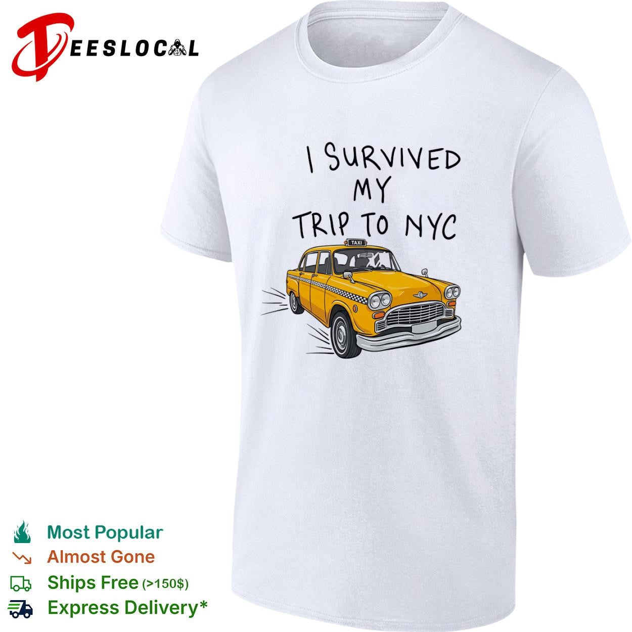 NYC vacation I survived my trip to yellow taxi shirt
