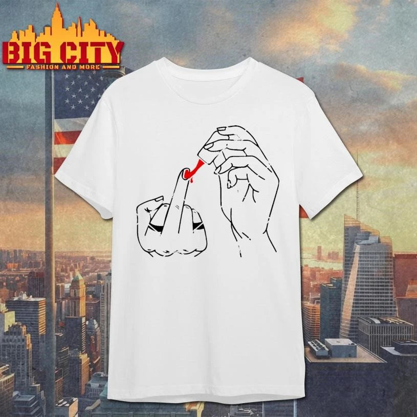 Nail Polish Drip Line Art Shirt