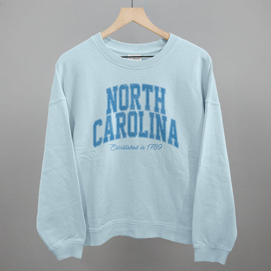 North Carolina Varsity Arch (Blue) - clothing by TeeHivey.com (Image 1)