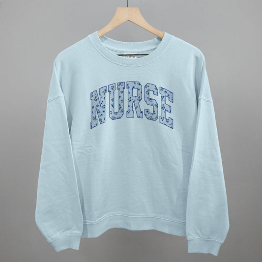 Nurse Floral Block Arch - clothing by TeeHivey.com (Image 1)