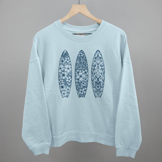 Blue Floral Surfboards - clothing by TeeHivey.com (Image 1)