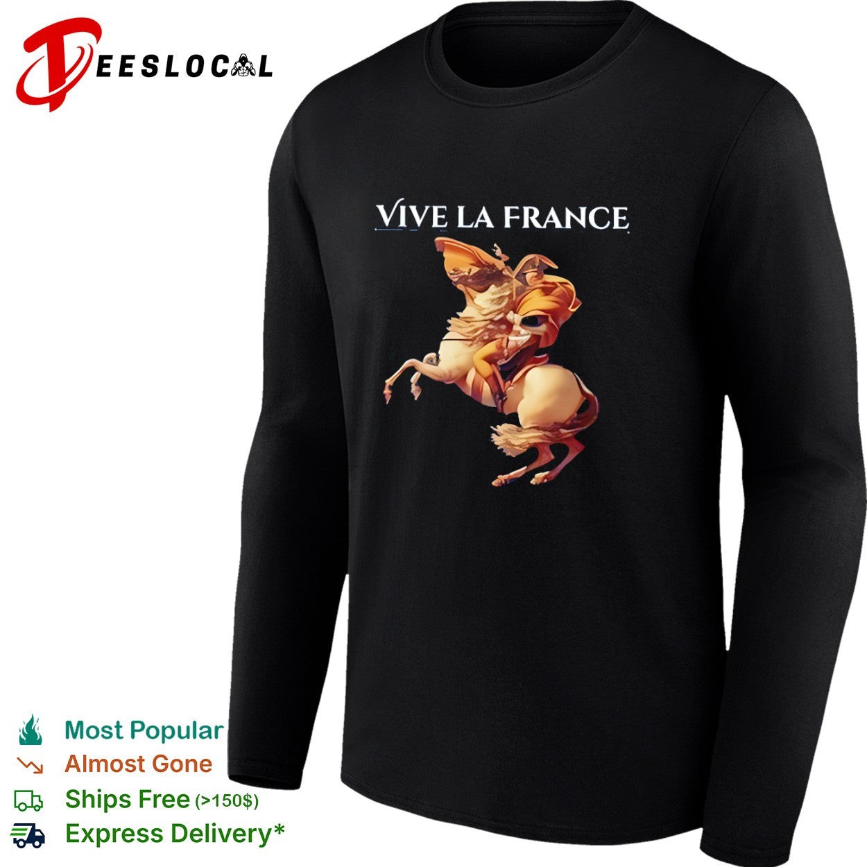 Napoleon Bonaparte crossing the Alps Vive la France shirt