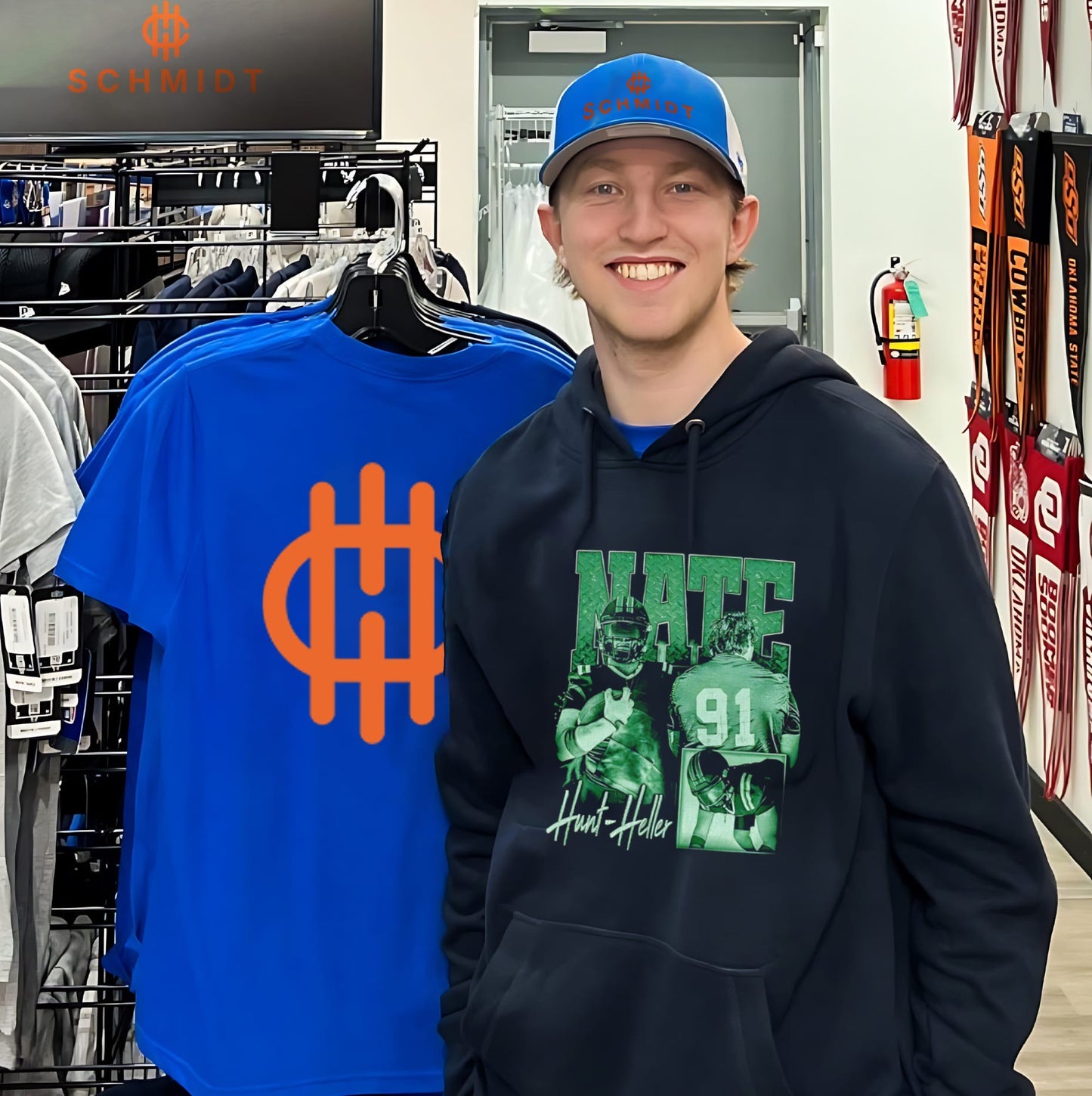 Nate Hunt-Heller Football Player 91 athlete shirt