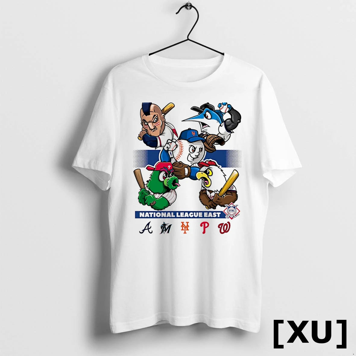 National League East Atlanta Braves Miami Marlins Ny Mets Phillies Washington Nationals Tshirts Sweater