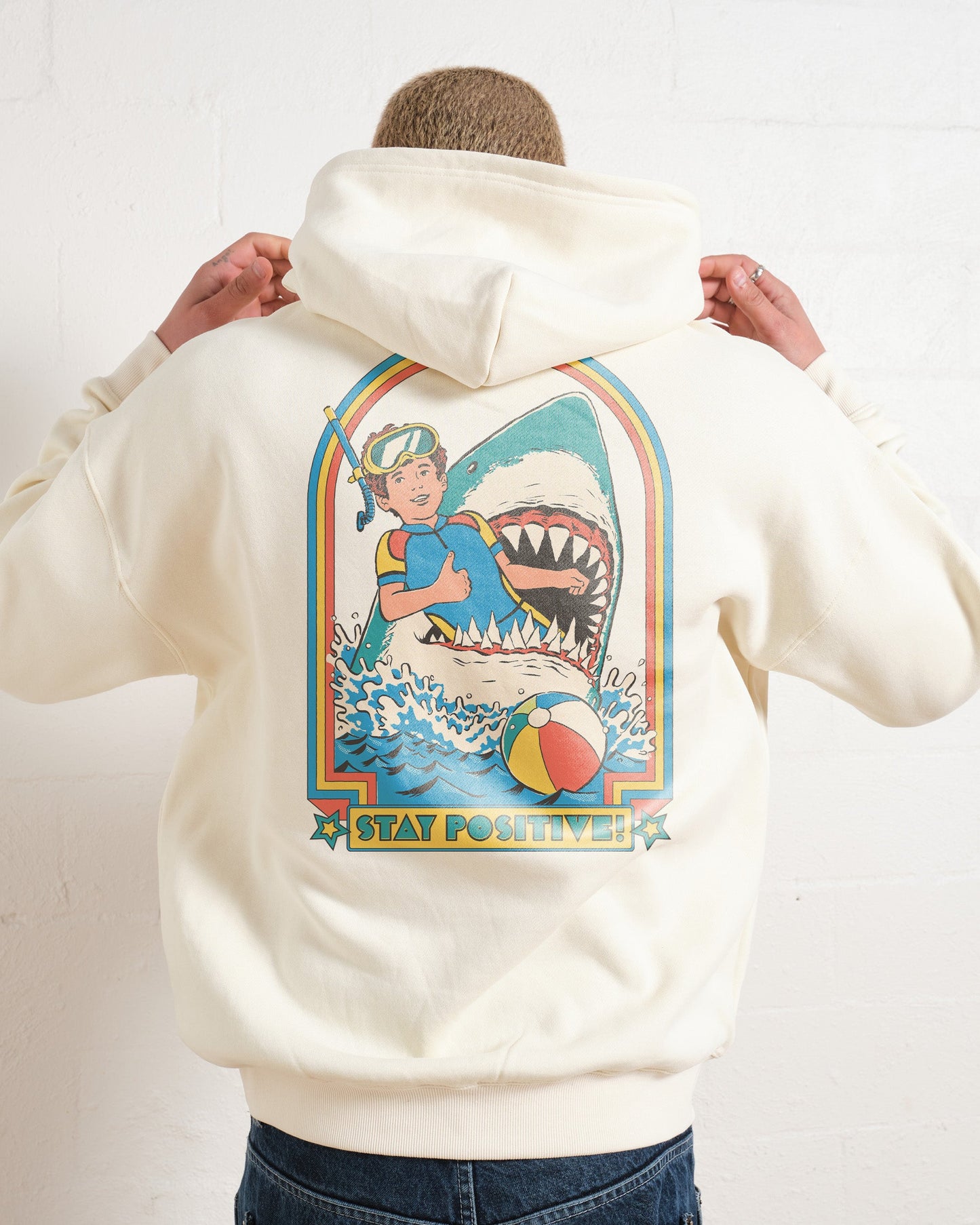 Stay Positive Front and Back Hoodie