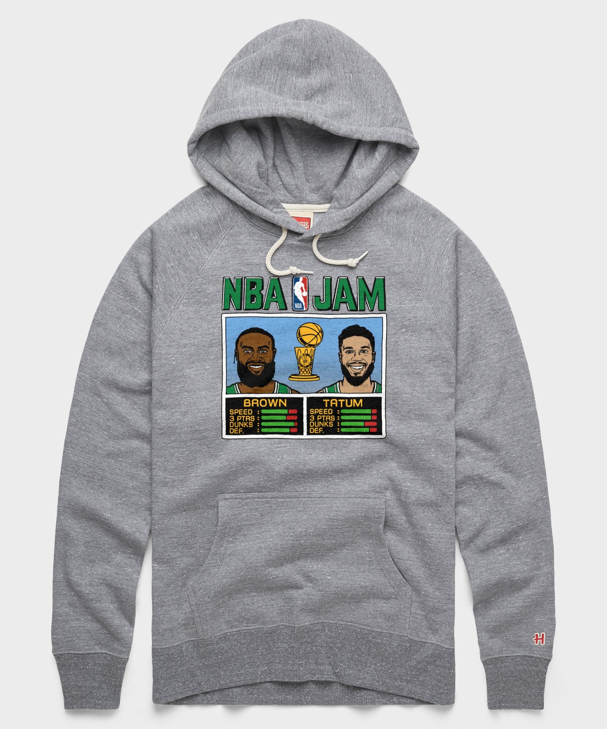 NBA Jam Celtics 2024 Champs Brown And Tatum Hoodie