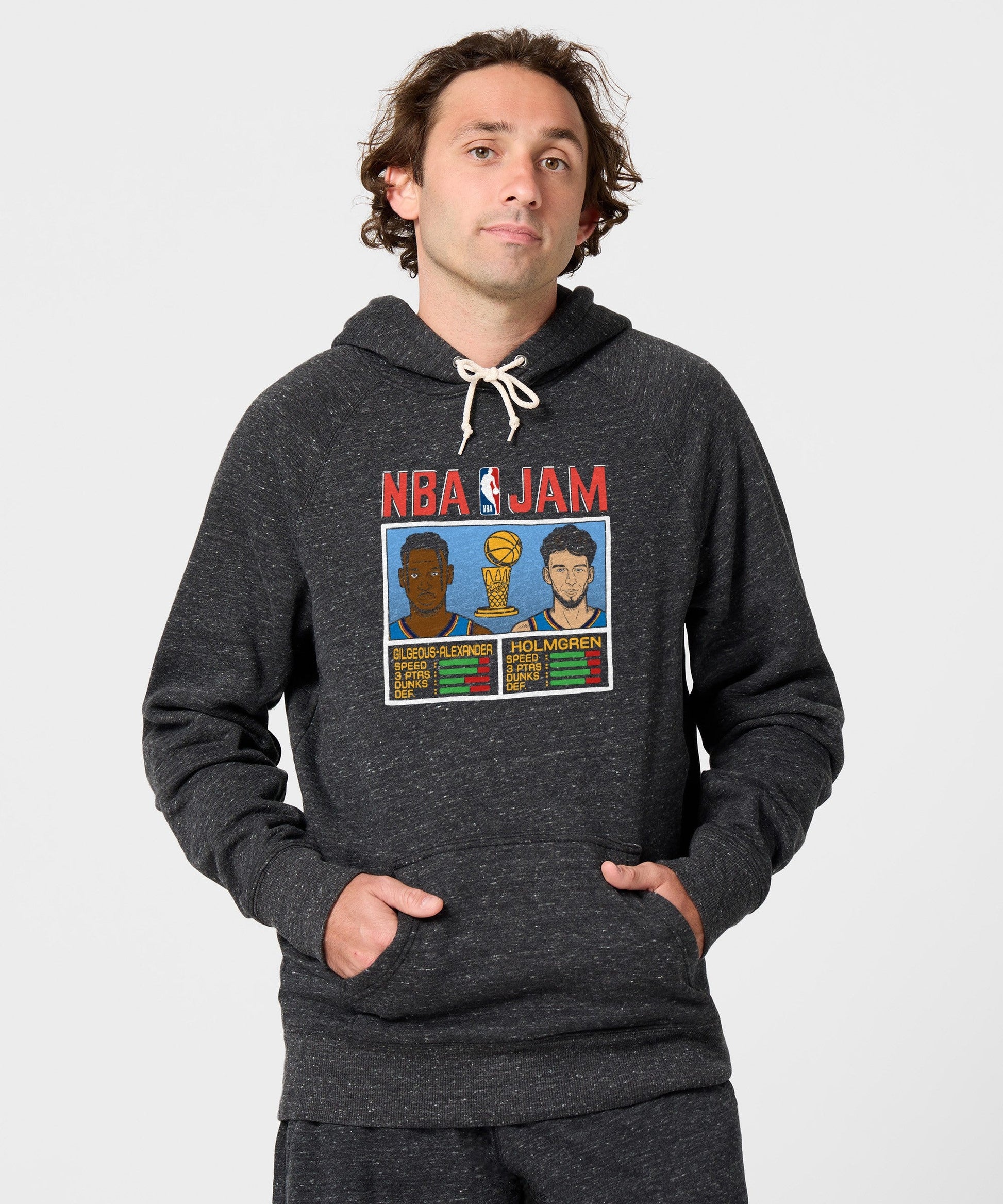 NBA Jam Thunder 2025 Champs Gilgeous-Alexander And Holmgren Hoodie