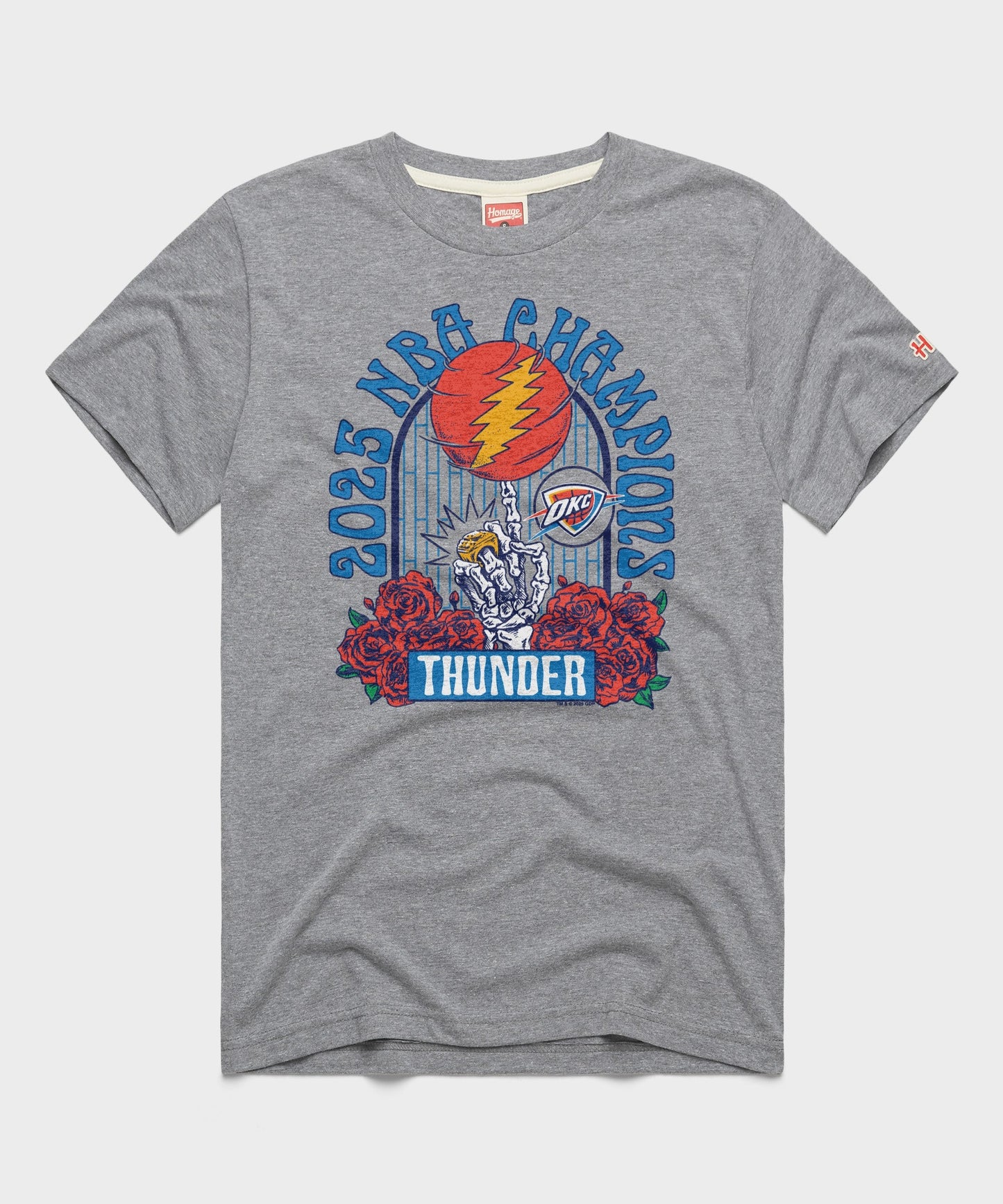 NBA x Grateful Dead 2025 Champs Thunder