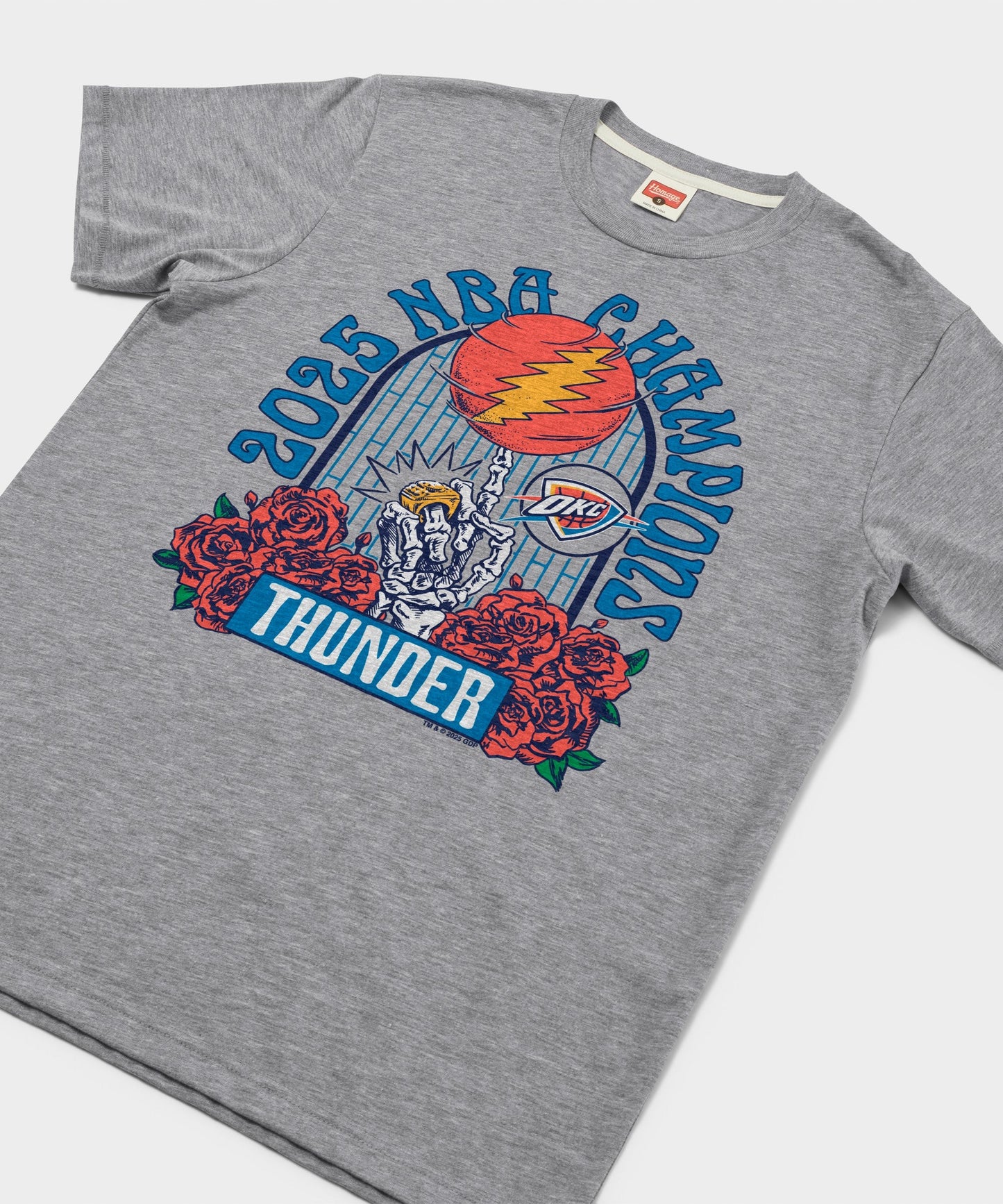 NBA x Grateful Dead 2025 Champs Thunder