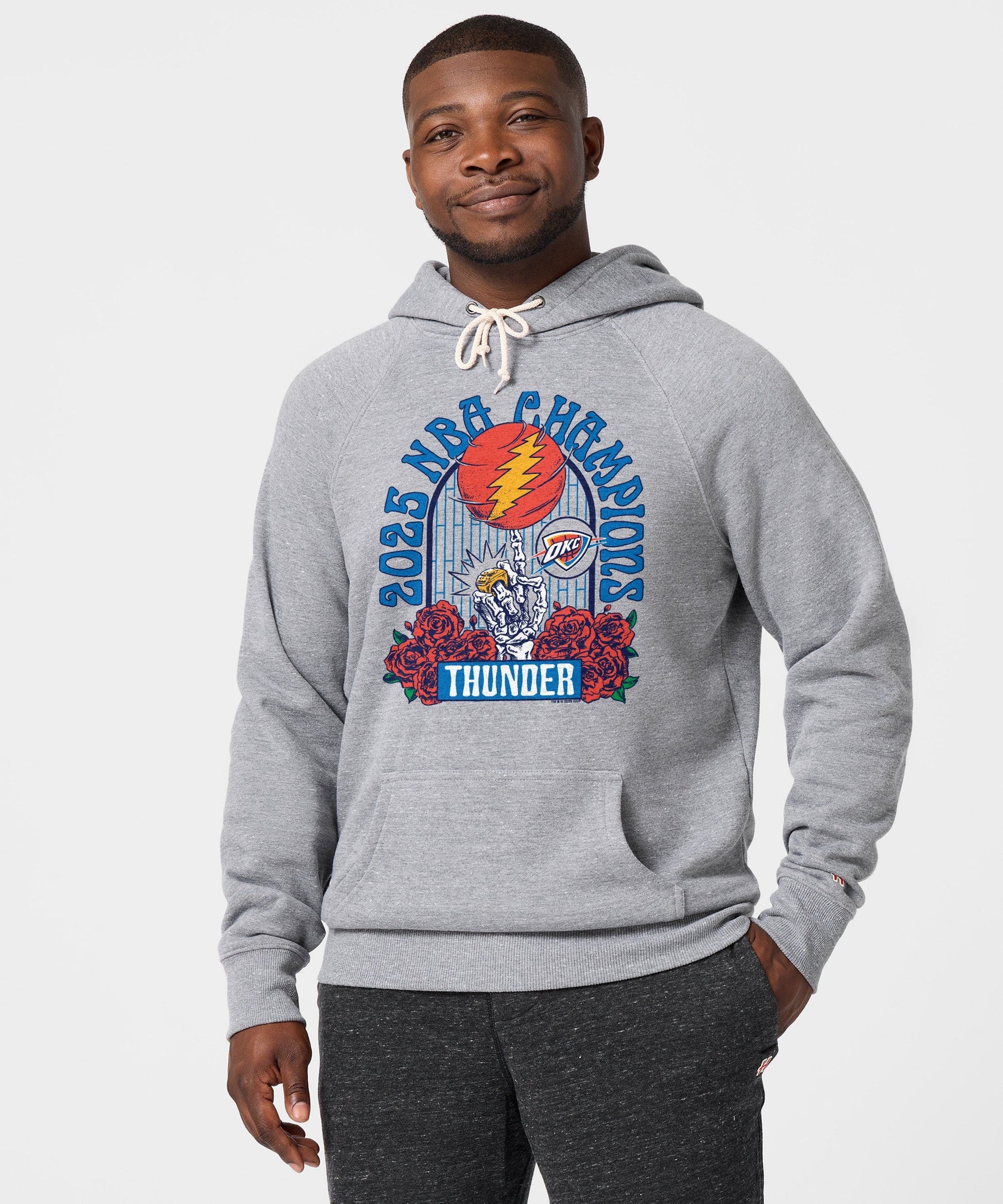 NBA x Grateful Dead 2025 Champs Thunder Hoodie