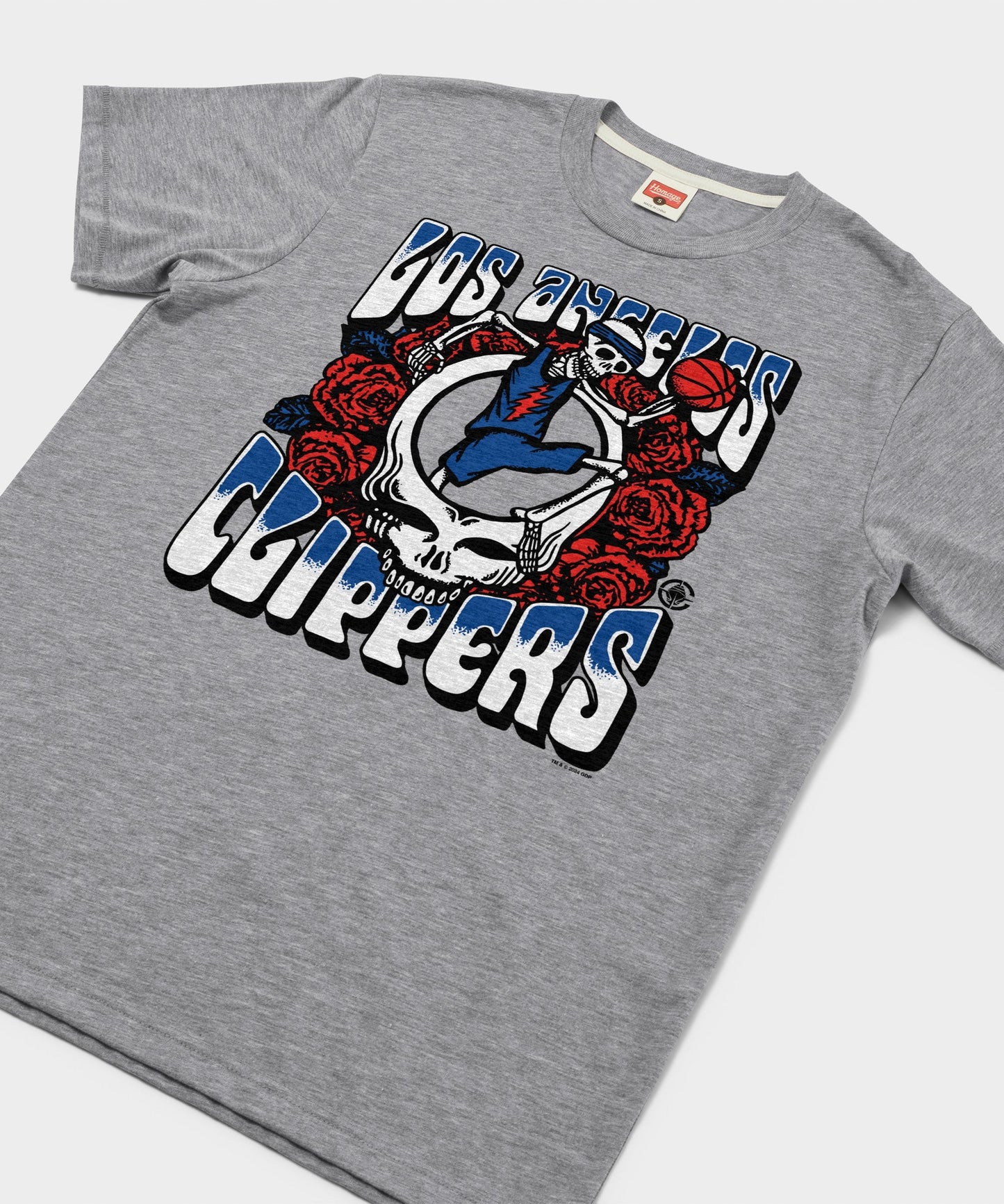 NBA x Grateful Dead x Clippers Skull