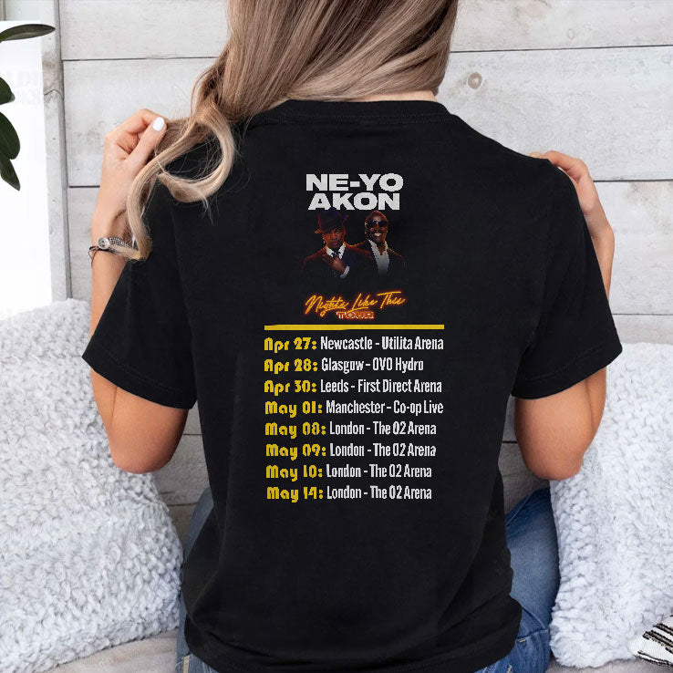 Ne-Yo Akon Nights Like This Tour 2026 Shirt