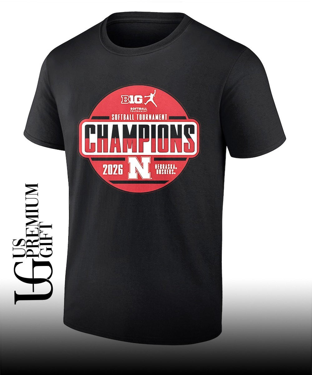 Nebraska Cornhuskers 2026 Big Ten Softball Tournament Champions T-T-shirt