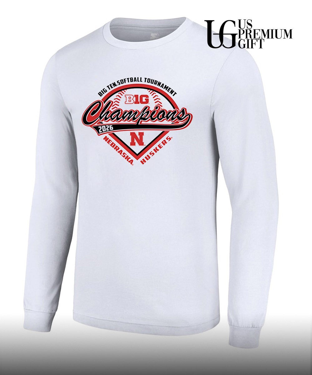 Nebraska Cornhuskers 2026 Big Ten Softball Tournament Champions T-shirt