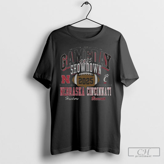 Nebraska Cornhuskers Vs Cincinnati Bearcats 2025 Gameday Showdown T Shirts