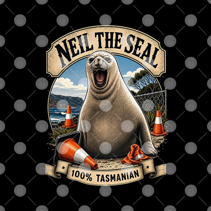 Neil The Seal 100% Tasmanian T Shirt