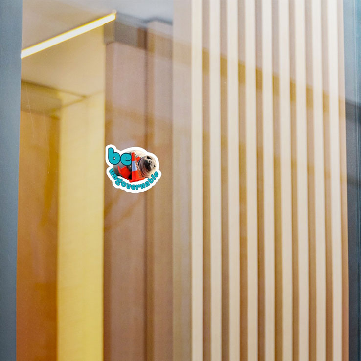 Neil The Seal Be Ungovernable Sticker