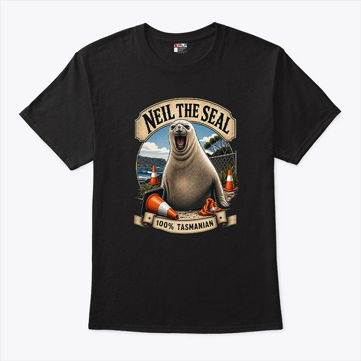 Neil The Seal 100% Tasmanian T Shirt
