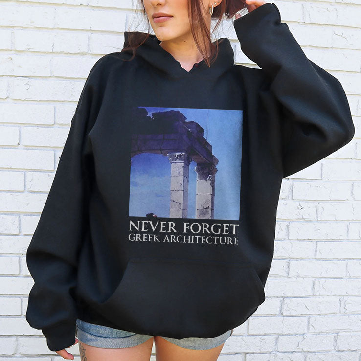 Never Forget Greek Architecture T Shirt