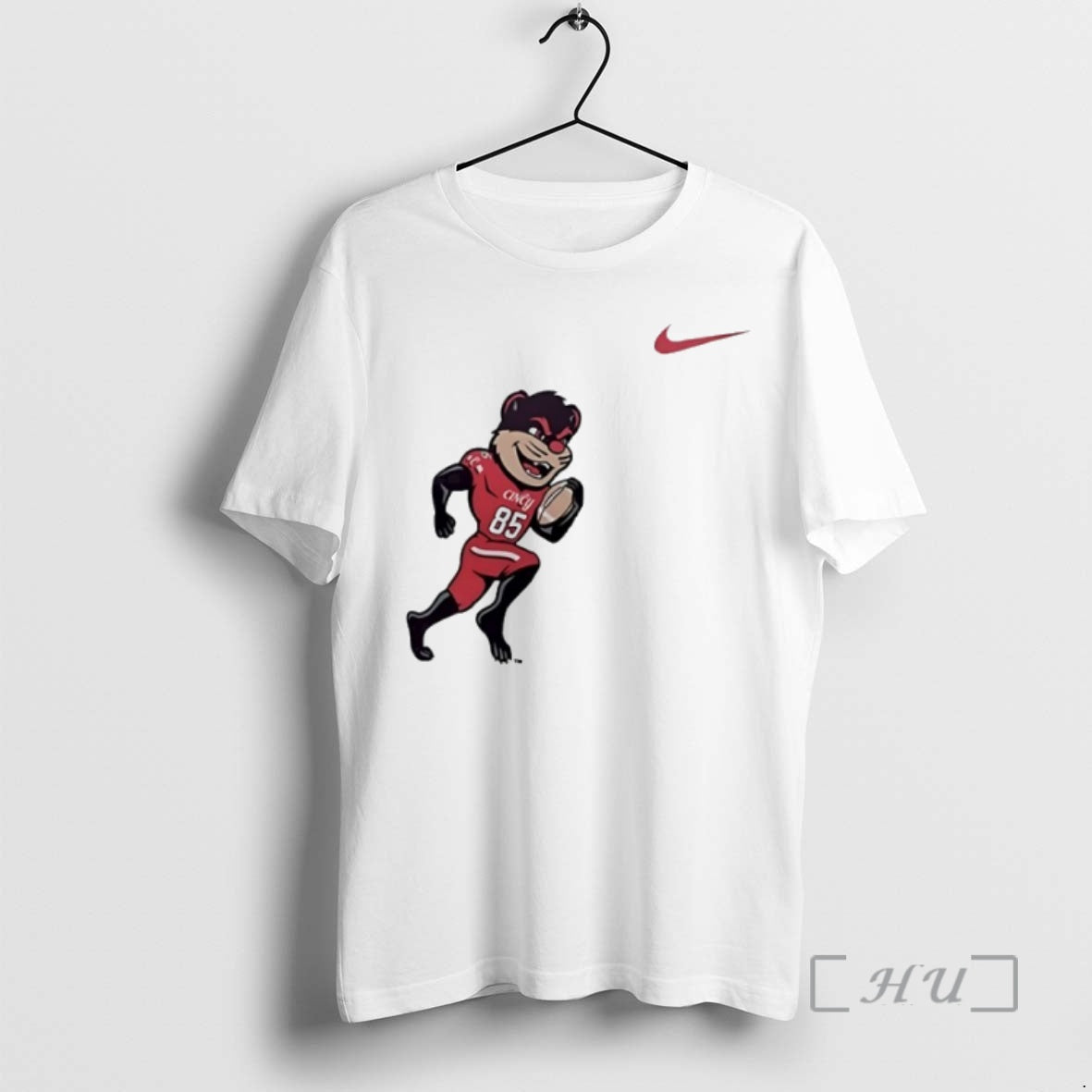 New Cincinnati Bearcats Mascot Playing Football Circle - clothing by TeeHivey.com