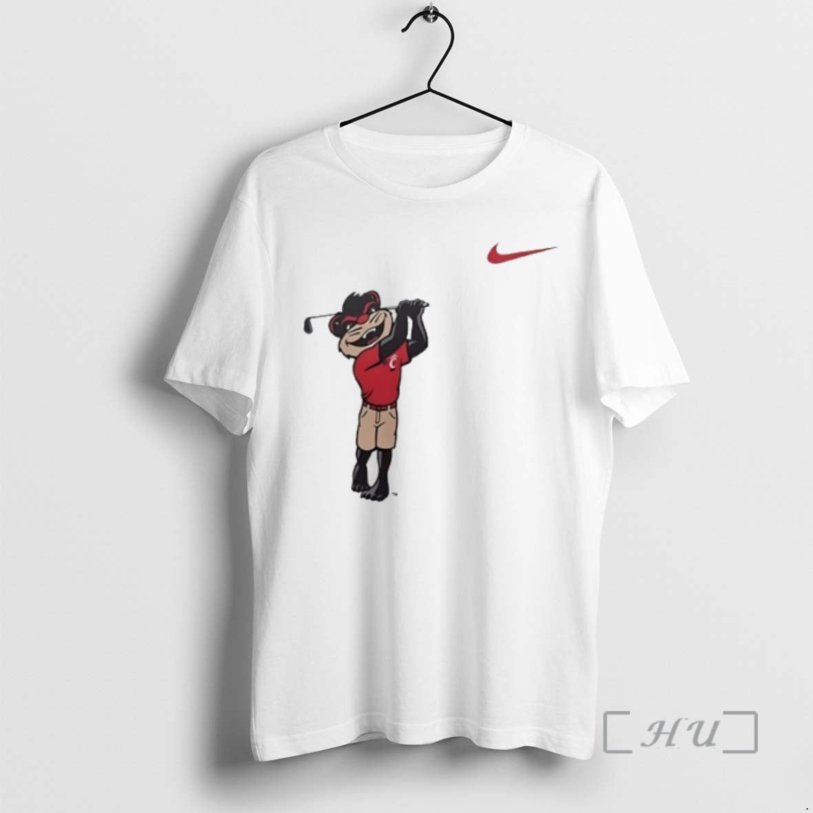 New Cincinnati Bearcats Mascot Playing Golf Circle - clothing by TeeHivey.com
