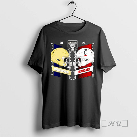 New Cincinnati Bearcats Vs Bearcats 2025 Liberty Bowl Head To Head Christmas Premium T Shirts - clothing by TeeHivey.com