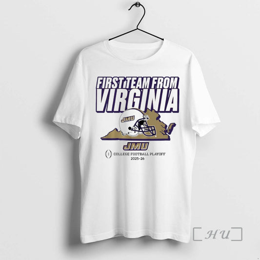 New First Team From Virginia James Madison Dukes Football 2025 2026 Cfp Helmet Circle Premium - clothing by TeeHivey.com