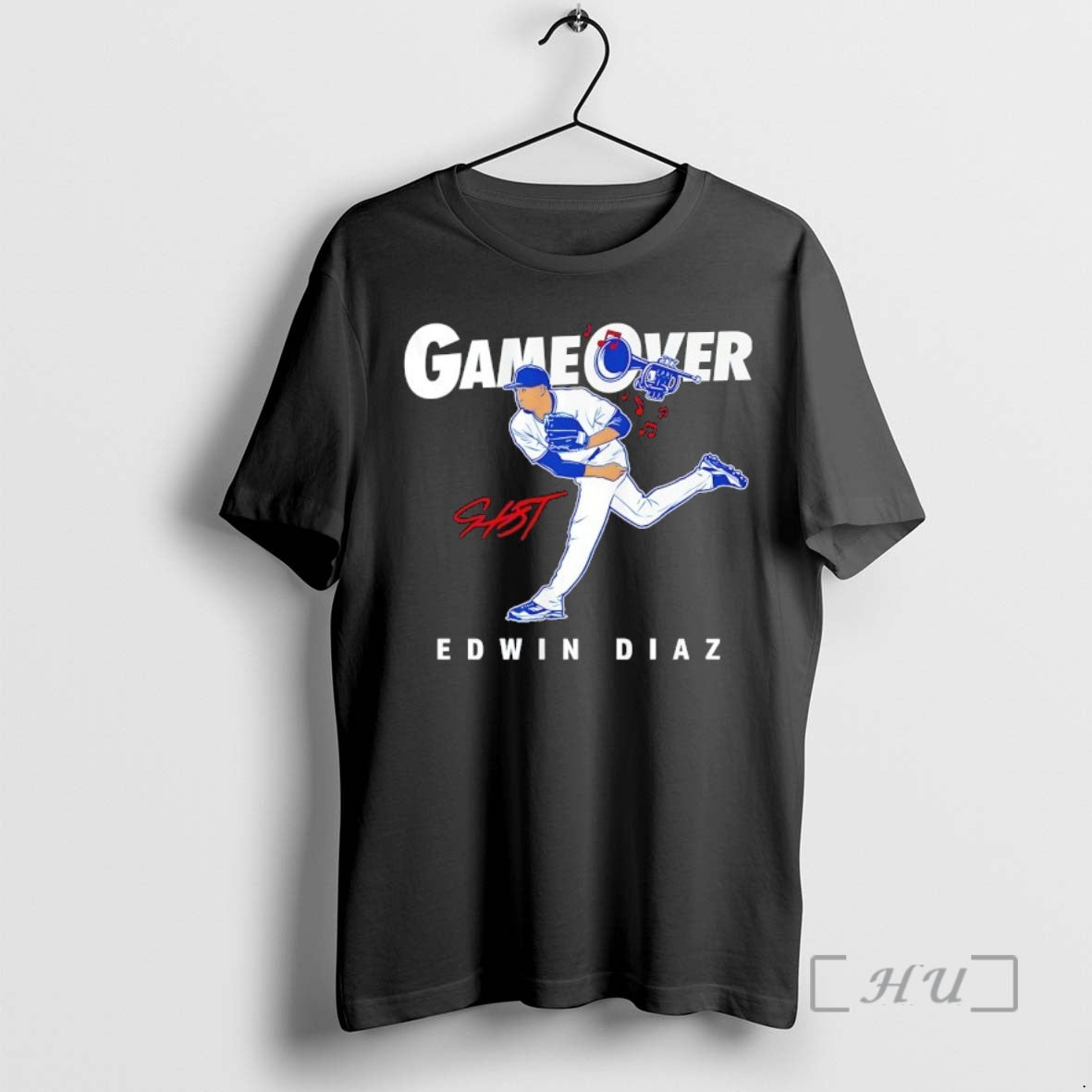 New Game Over Edwin Diaz Los Angeles Dodgers Signature - clothing by TeeHivey.com
