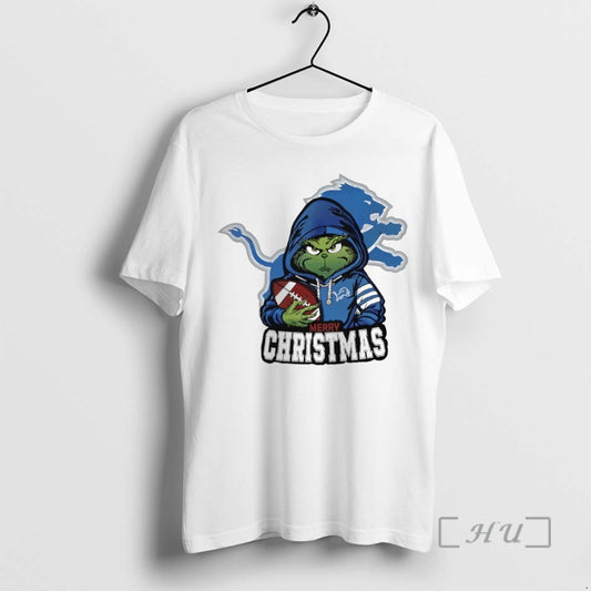 New Grinch Detroit Lions Merry Grinchmas Football Christmas Circle - clothing by TeeHivey.com