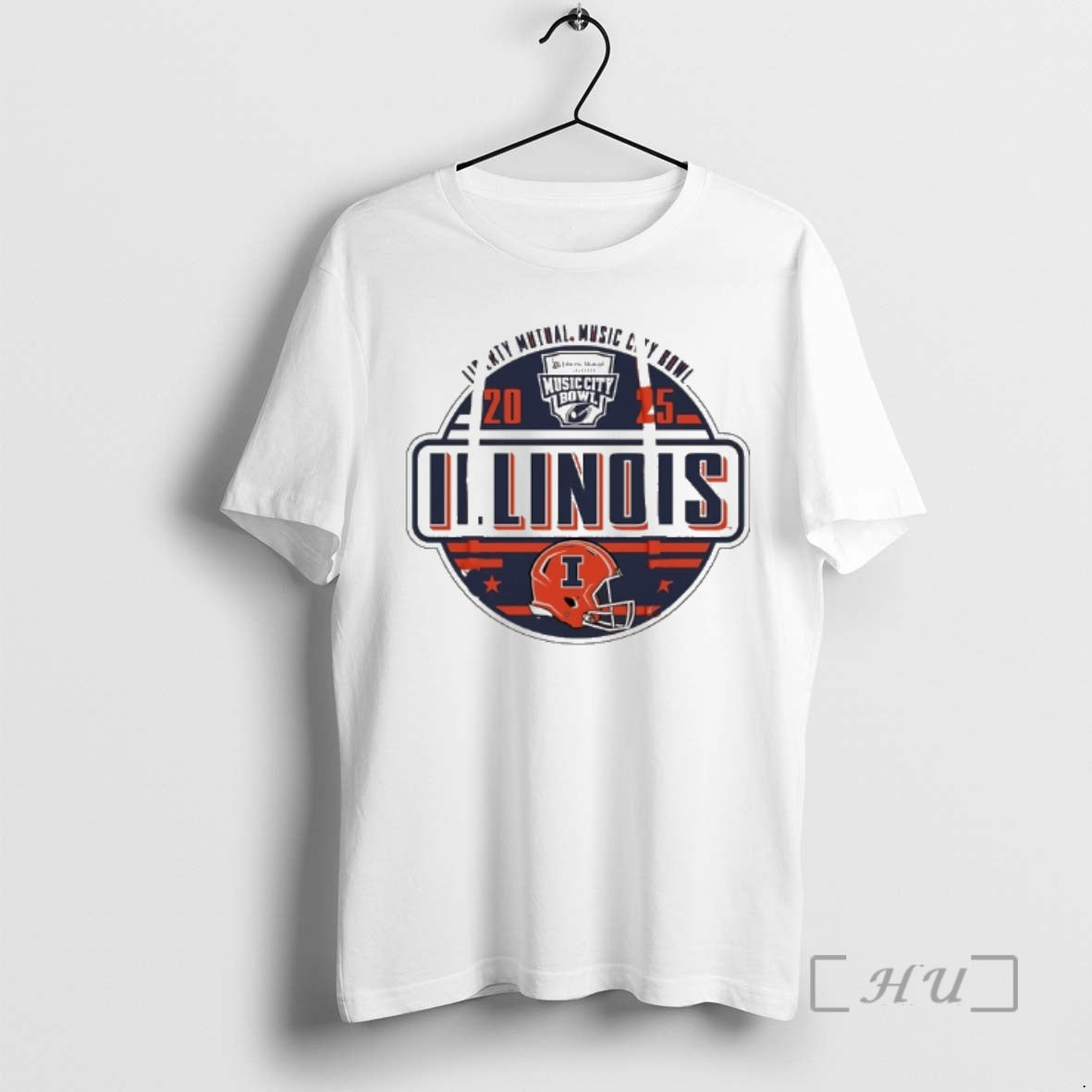 New Illinois Football 2025 Music City Bowl Logo - clothing by TeeHivey.com