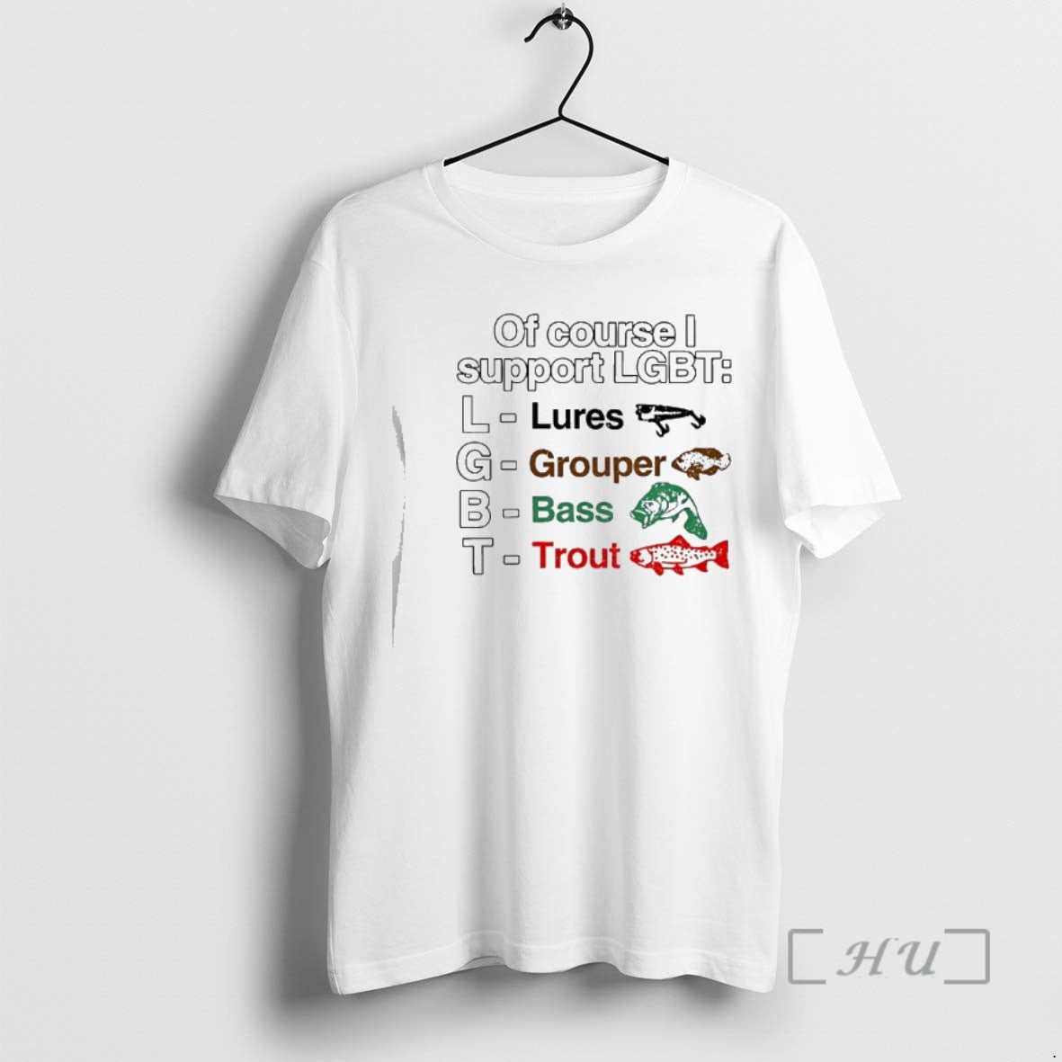 New Of Course I Support Lgbt Lures Grouper Bass Trout Fish Premium T Shirts Sweater - clothing by TeeHivey.com