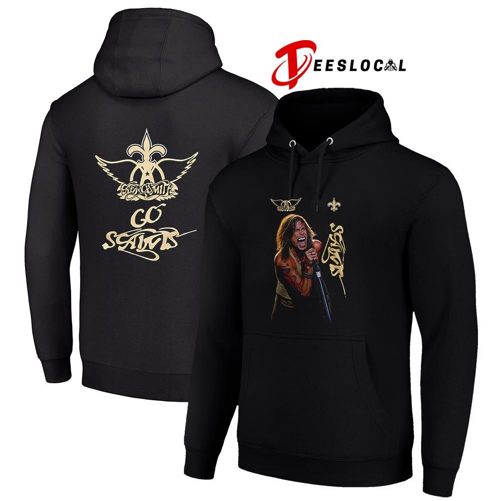 New Orleans Saints x Aerosmith graphic shirt