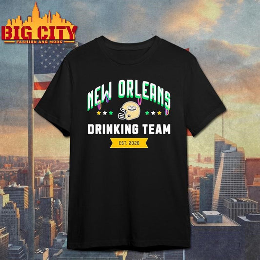 New Orleans football Drinking Team St. Patrick’s Day 2026 Shirt