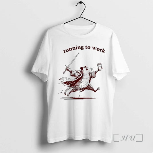 New Possum Running To Work Funny - clothing by TeeHivey.com