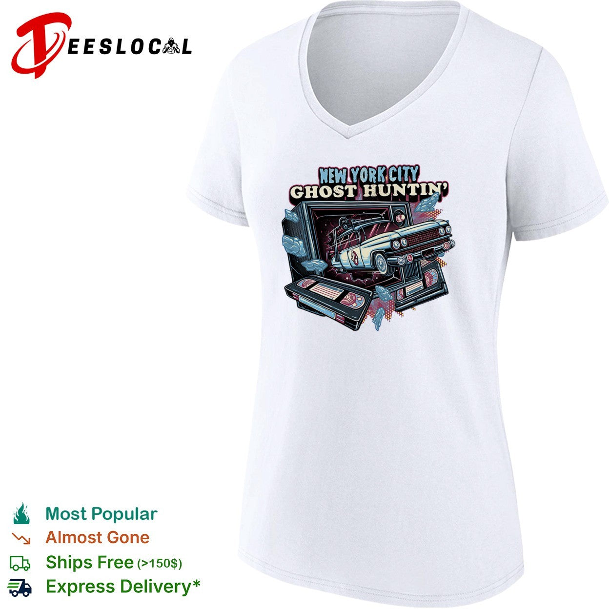 New York City Ghost Huntin the Ecto-1 coming through shirt