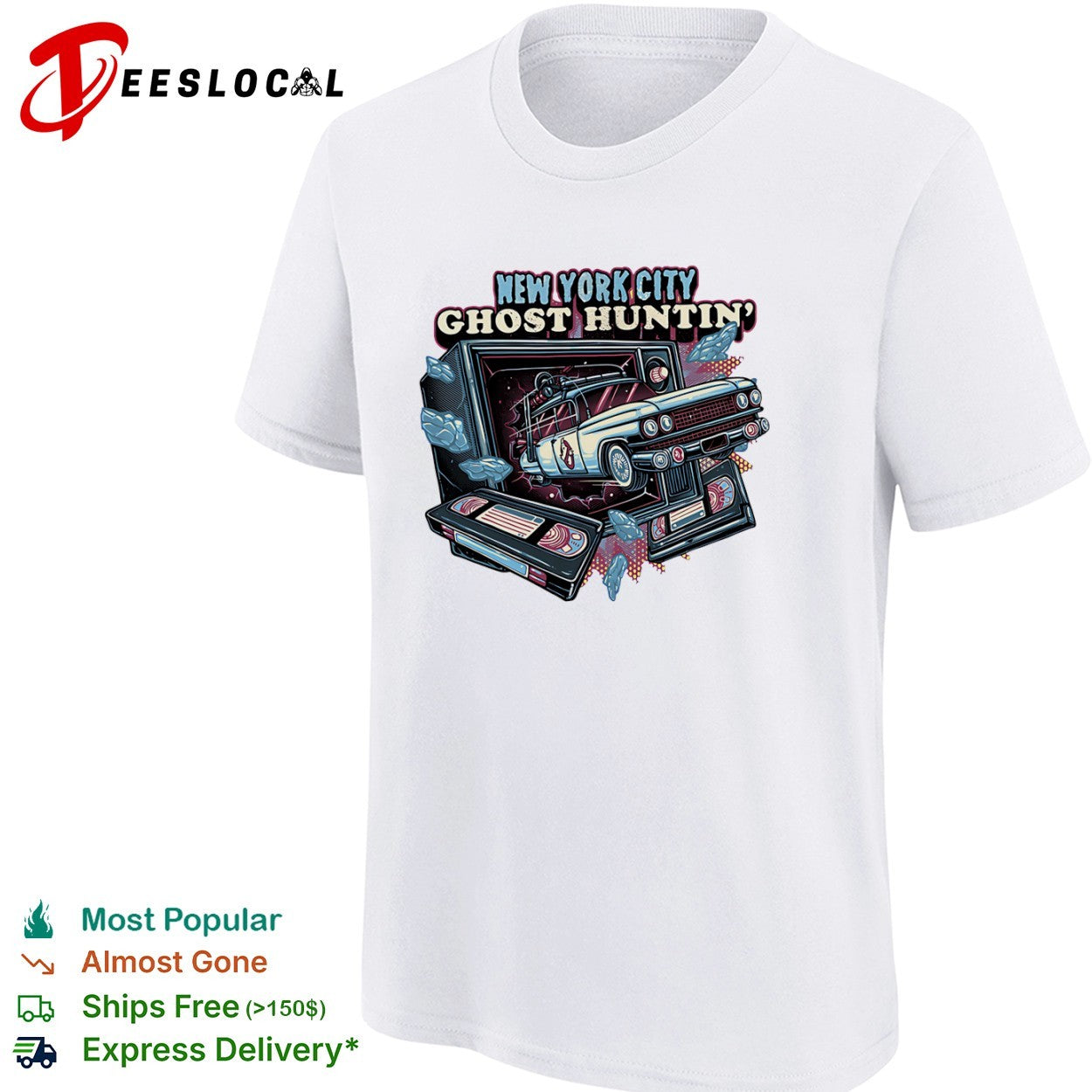 New York City Ghost Huntin the Ecto-1 coming through shirt