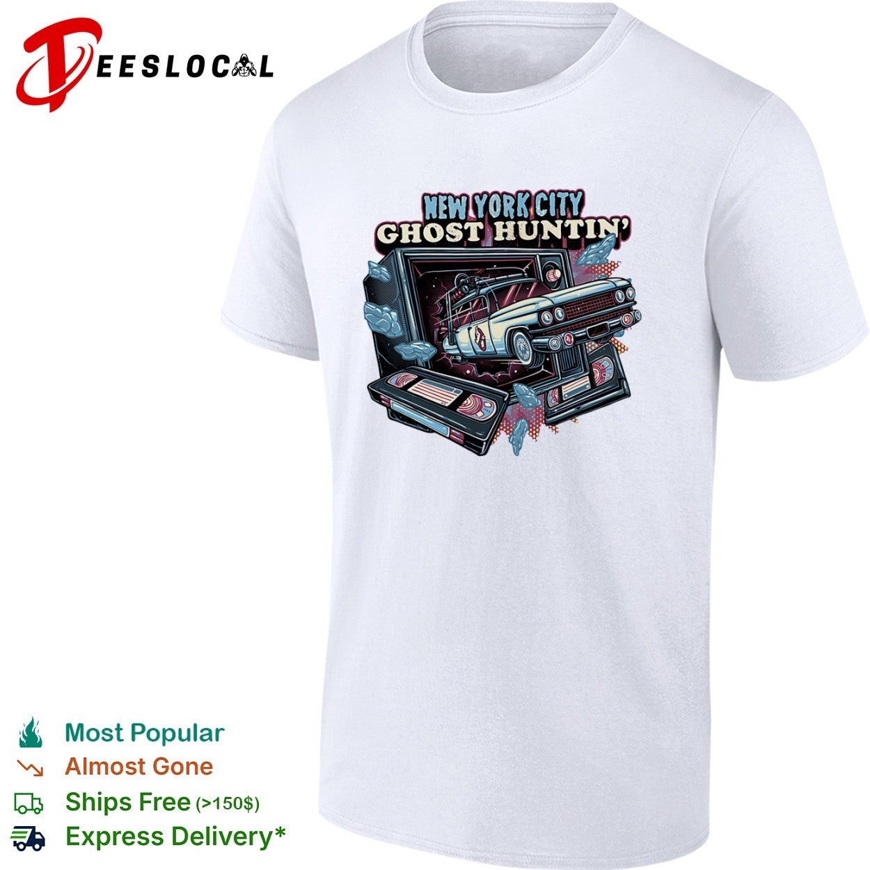 New York City Ghost Huntin the Ecto-1 coming through shirt