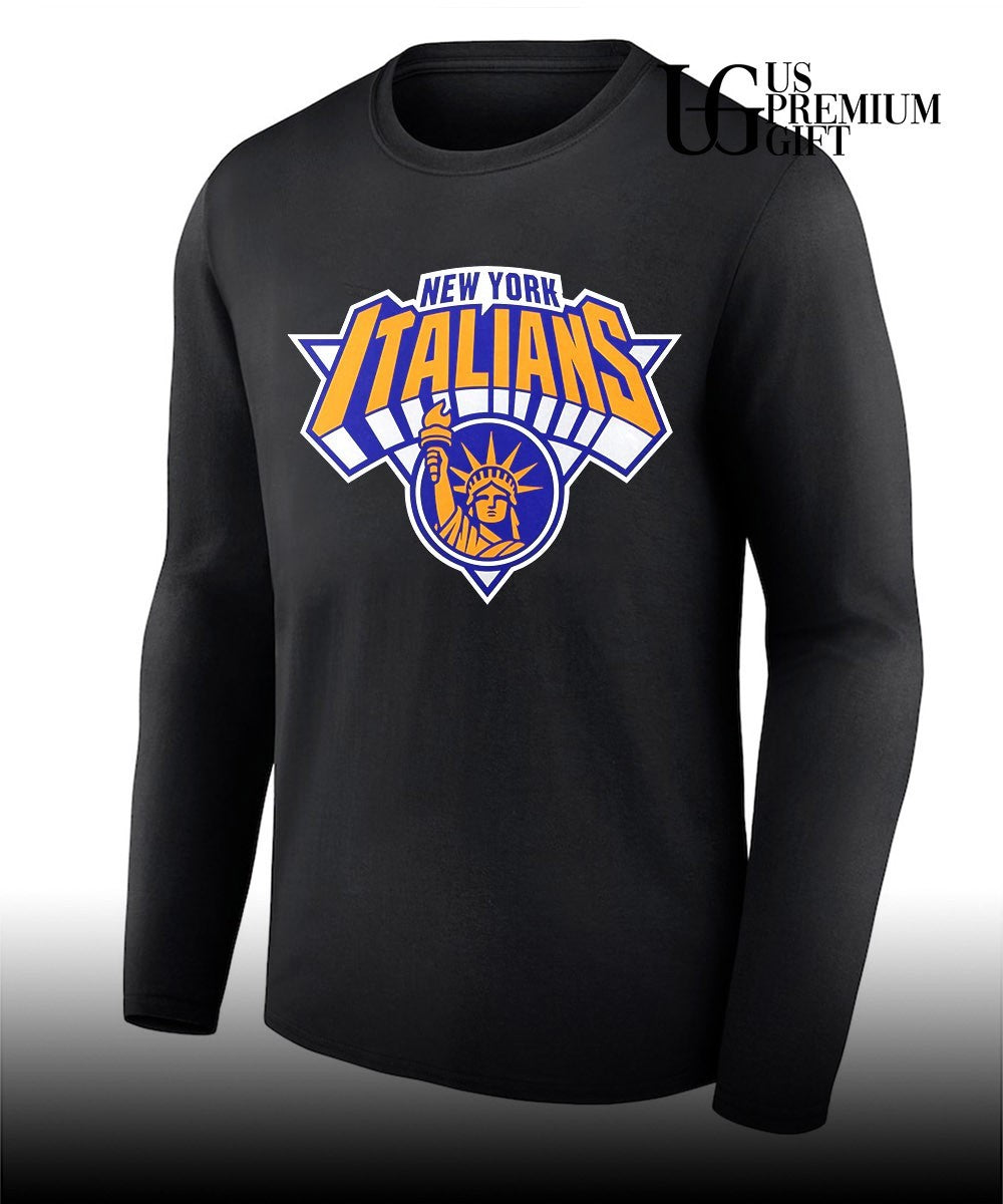 New York City Statue of Liberty New York Italians logo shirt