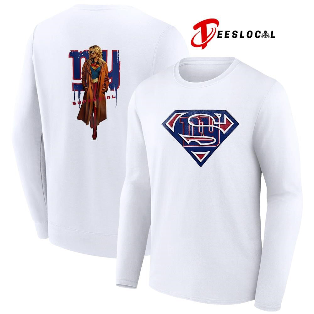 New York Giants x Supergirl graphic shirt